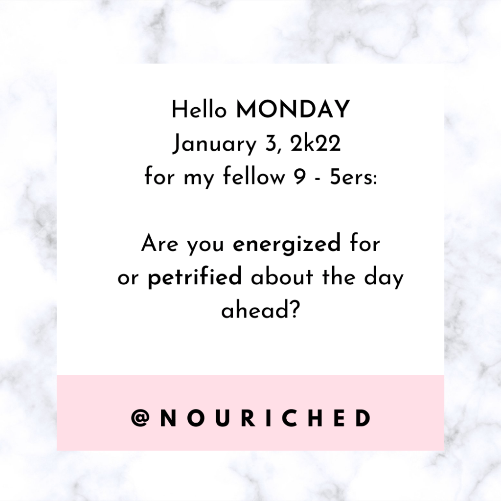 Its the First Monday of the New&nbsp;Year…