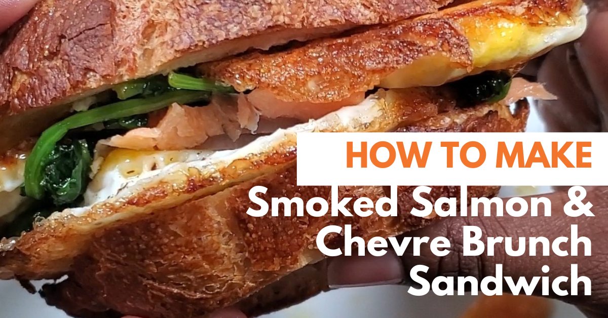 Smoked Salmon and Chevre Brunch Sandwich